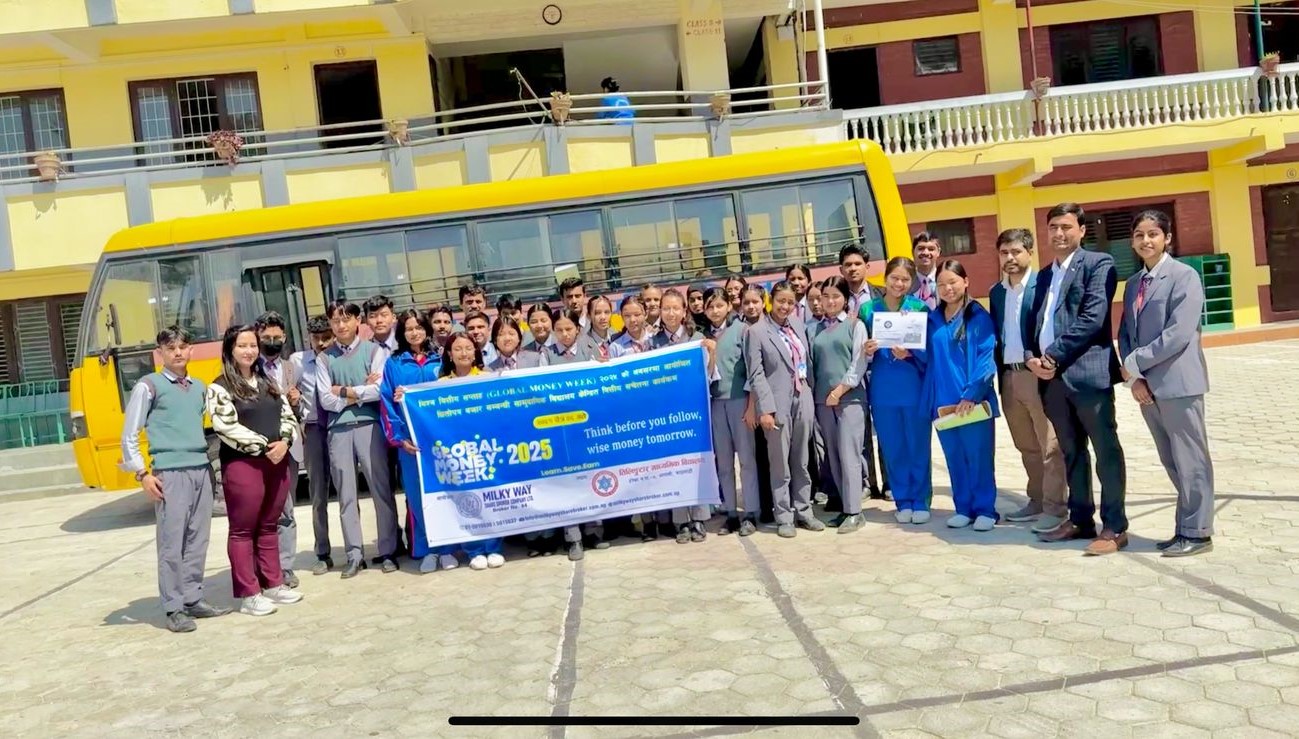 successfully conducted  Global money week financial awareness program at Trillingatar Secondary School